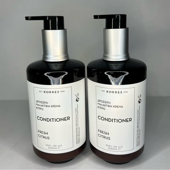KORRES Conditioner Fresh Citrus 10fl Oz Dermatologically Tested (2 Bottles) - Picture 1 of 3